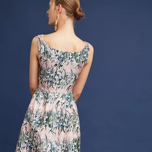 Eva Franco Anthropologie Floral Jacquard Dress - Picture 8 of 8
